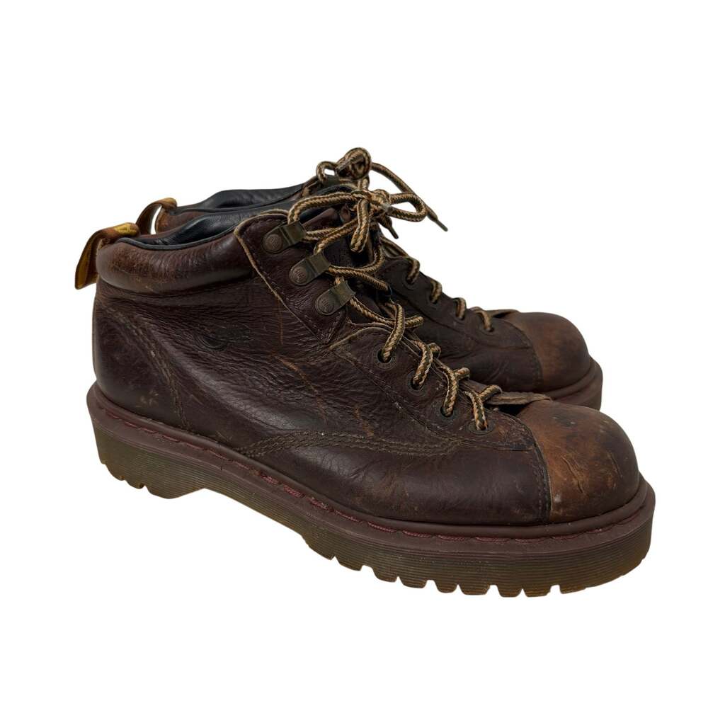 Dr Martens Boots Mens 9 US Vintage Made in England 8287 Brown Grunge Distressed